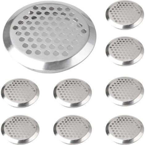 Grille de Ventilation, 20 Pcs Grille Aeration Ronde, Grille de Ventilation en Acier Inoxydable, Grille Aération Trou en Acier Inoxydable, pour Penderies, Armoires, Meubles à Chaussures (1/5)