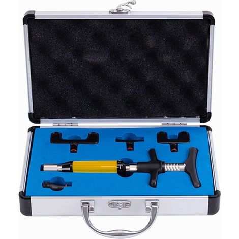 Outil chiropratique à 6 niveaux force masseur de colonne vertébrale réglage de l'intensité pistolet de Correction masseur manuel du dos for améliorer les douleurs articulaires ( Color : Yellow Four He (1/5)