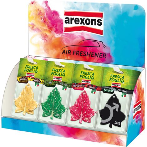 ESPOSITORE DEODORANTI AUTO Fresca Foglia 48 pezzi  - AREXONS