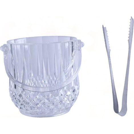2 Pièces Seau À Glace Isolé Avec Couvercle Bac À Glace Avec Couvercle Seau À Glace Pour Congélateur Grand Seau À Glace Seau À Glace Avec Pelle Bar Baril De Boissons (1/5)