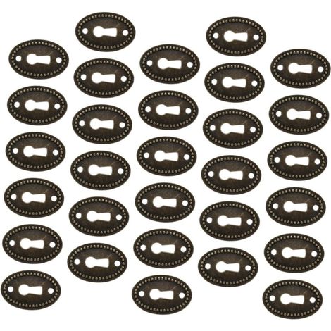 Lot de 30 plaques recouvrement ovales en alliage zinc pour (1/5)