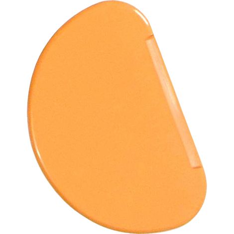 Racloir à pâte demi-cercle, lisseur à gâteau, outil de pâtisserie, orange