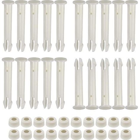 20 x Pins & Gaskets for Intex 13-24 Inch Above Ground Pools Plastic and Rubber Parts for Round and Rectangular Metal Frame Ideal for Pool Maintenance