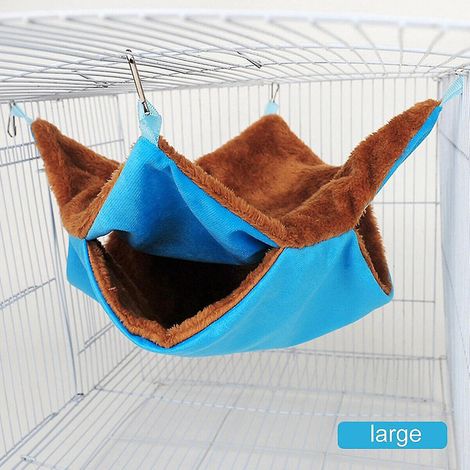 Hamac suspendu pour animaux de compagnie, cage, nid, lit, maison pour furet, rat, écureuil, oiseau, hamster - Grand modèle (1/3)