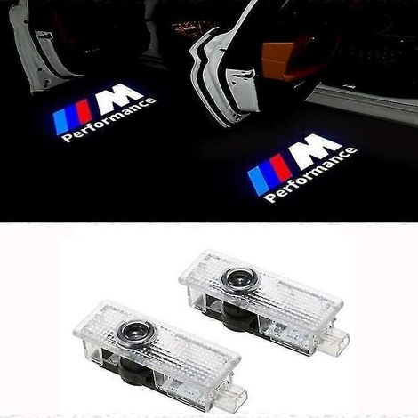 Deux projecteurs de logo BMW à LED pour portières, éclairages d'accueil des portières BMW (1/4)