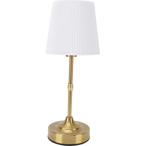 Gonetre Lampe de Chevet LED Rechargeable, Table en Tissu Vintage (1/5)