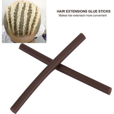 12 starke Klebestifte für Haarverlängerungen, langanhaltender professioneller Kleber (1/5)