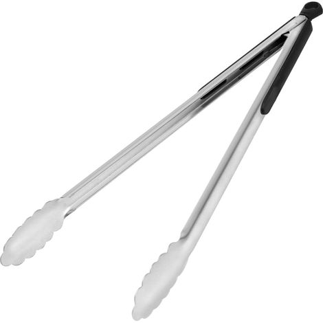 Pinzas para alimentos de acero inoxidable, pinzas para parrilla, pinzas para salchichas, resistentes al calor para asar carne.