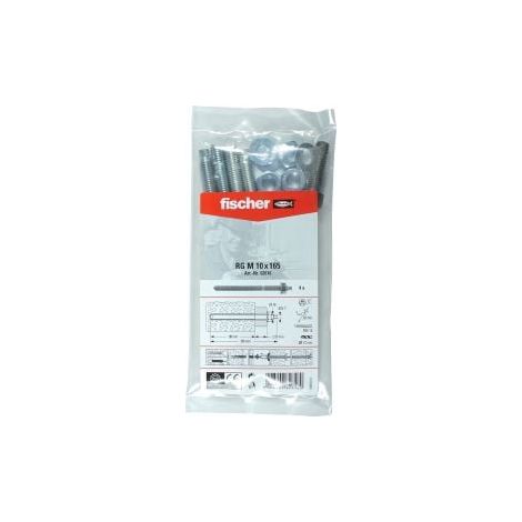 Fischer 4x  barra filettata  RG M  10 x  165 B  busta -  062616