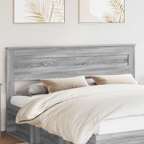 Tête de lit-Panneau de lit Gris Sonoma 180 cm Bois d'ingénierie 976305 (1/5)