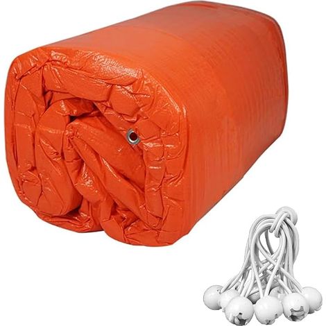 Bâche de maintien thermique pour charges lourdes, couverture de durcissement pour béton, bâche imperméable renforcée, isolation thermique, bâche résistante, 1,83 × 7,62 m/183 cm × 762 cm (1/5)