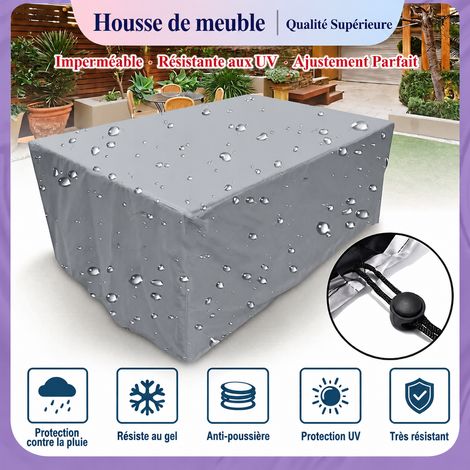 Housse de protection salon de jardin 120 × 95 × 75 cm en tissu Oxford 210D argenté 120 95 75cm 30 × 20 × 3 cm 390 g – Livraison gratuite (1/5)