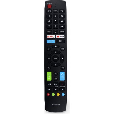Télécommande TV de Remplacement Compatible avec Aconatic RC-NF02, Sans Configuration (1/5)