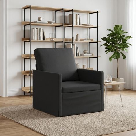 Poltrona Nero 70 x 81 x 82 cm Tessuto vidaXL (1/5)