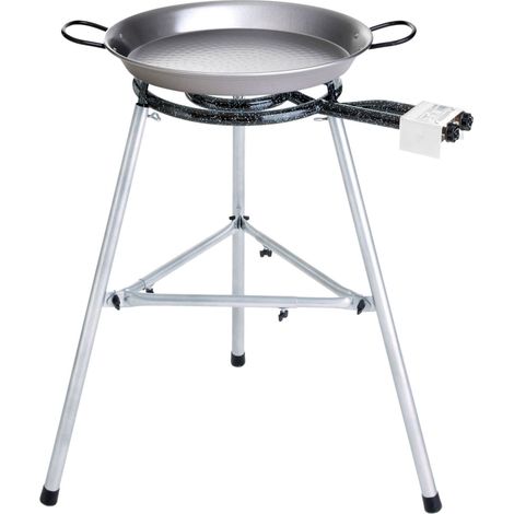 Paella World Comfort Line Set 1 mit Brenner und Paella-Pfanne aus Stahl Ø 30/38 cm