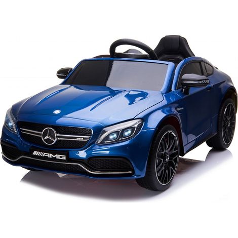 MINI AUTO ELETTRICA PER BAMBINI 12V MERCEDES C63 AMG Blue-de (1/5)