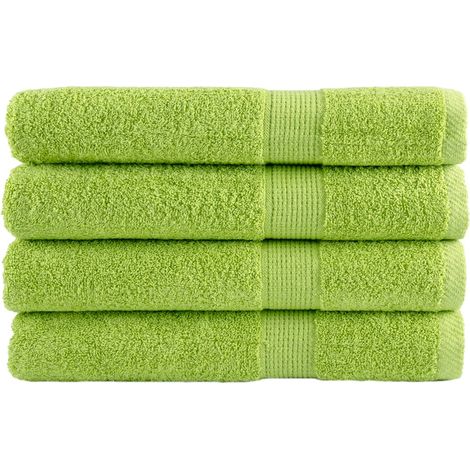 Toallas de sauna SOLUND 4 uds verde manzana 80x200 cm 600 gsm vidaXL