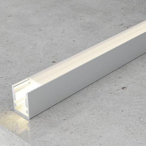 Profilé aluminium fixe - 2 mètres Aluminium - Ledme - LM3747