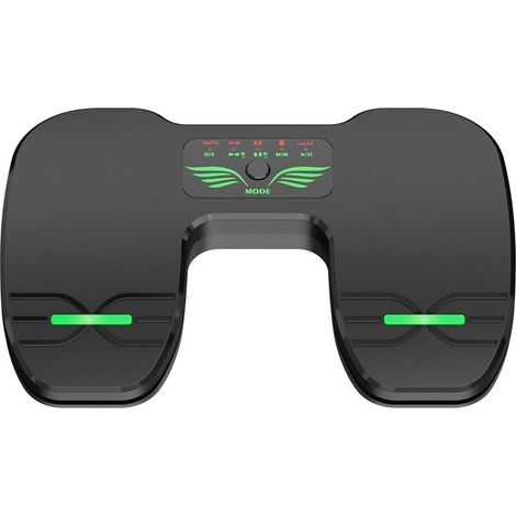 Pedal inalámbrico con doble interruptor, para pasar páginas de música, pedal silencioso para tabletas y teléfonos inteligentes, recargable, antideslizante.