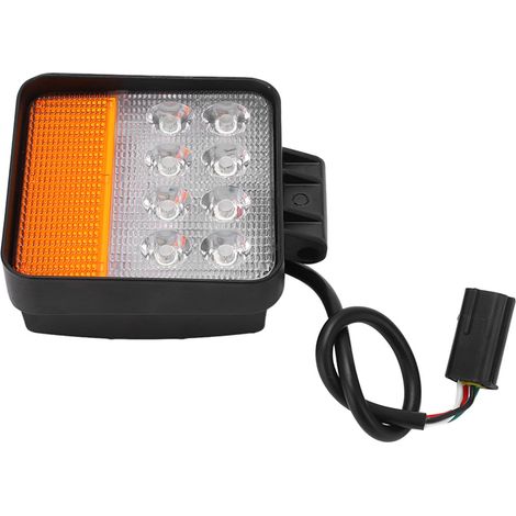 Superhelle LED-Anhängerleuchte aus korrosionsbeständigem Aluminium, quadratisches Sicherheitssignal, 10–80 V Universalspannung (1/5)