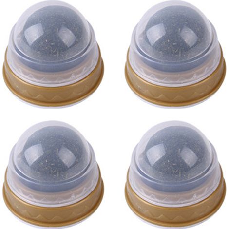 4 balles à lécher rotatives à l'herbe à chat, pour chatons, nettoyage dentaire, anti-stress, digestion (1/5)