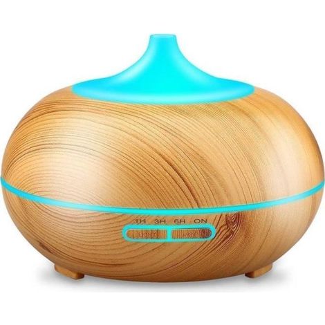 Diffuseur d\'Huiles Essentielles 300ml Humidificateur d\'air Portable Ultrasonique Brume Fraîche Arôme Diffuseur de Parfum Electrique (1/4)