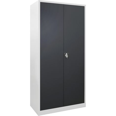 ADB Metall-Flügeltürenschrank, 1950 x 920 x 420 mm, (RAL7035 / 7016)