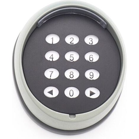 Metal Gate Opener Keypad, 433 MHz Rolling Code Keypad, High-Quality Garage Door Access Control Keypad, Black