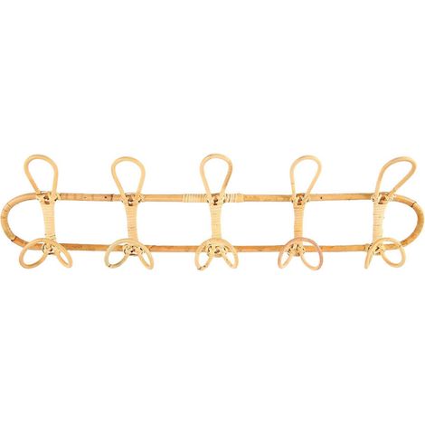 Filiyano-Grands crochets muraux en rotin, crochets pour vêtements et chapeaux, supports en tissu crochetés, organisateurs et cintres décoratifs pour (1/5)