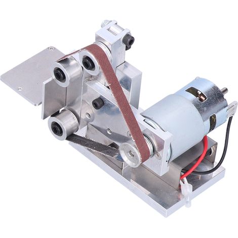 Elektrischer Mini-Bandschleifer für Heimwerker, Polier- und Schleifarbeiten, 7 Geschwindigkeitsstufen, DC 12–24 V, Typ 10, 110–240 V, EU-Stecker (1/5)