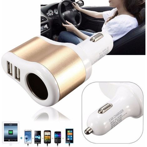 Trade Shop - BATTERIELADEGERÄT USB BATTERIELADEGERÄT AUTO CAMPER 12V 24V FÜR TABLET SMARTHPHONE - (1/3)
