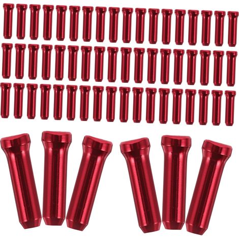 100 Pieces Aluminum Brake Cable Caps End Caps for Mountain and Road Bikes, Durable Repair Accessories, Compatible with Various Types (1/5)