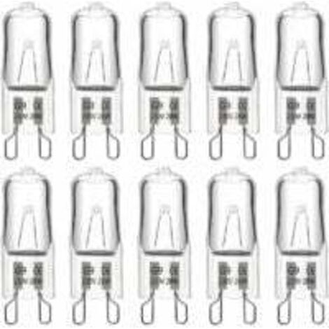 Ampoule Halogene G9 28W 230V, 370LM 2700K Blanc Chaud Dimmable, G9 Ampoules Capsule, pour Lustres, Lampes de Paysage, Appliques Murales, Éclairage d'armoire, Lot de 10 (1/5)