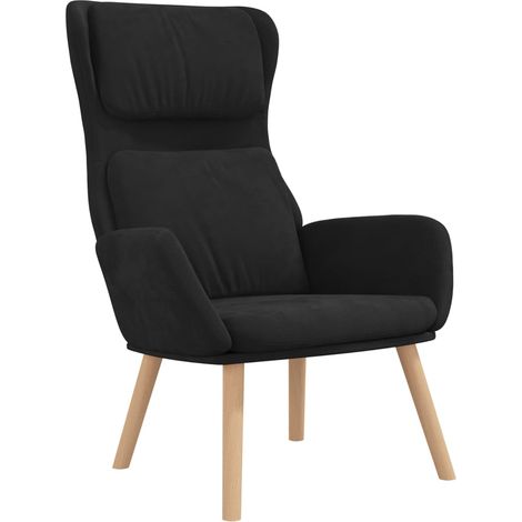 Chaise de relaxation Noir Velours (1/5)