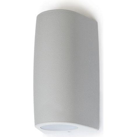 Aplique de pared ESTEL doble emisión GU10 LED MR16 2x3,50 W 329/366 lm 2700 K-4000 K CRI80 IP55 Gris (1/3)