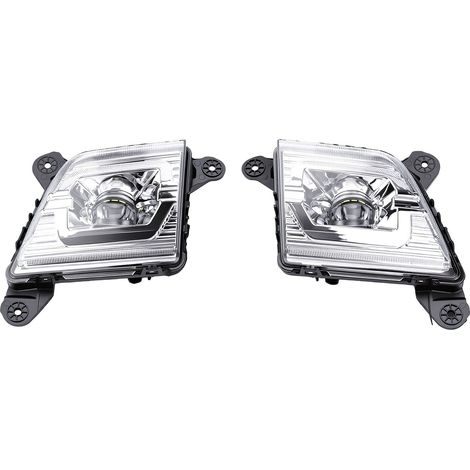 Paire de feux de brouillard LED boîtiers remplacement pour Chevy Silverado 1500 toutes finitions 2019-2022 gauche droite lentille claire lampes de conduite de pare-chocs (1/5)