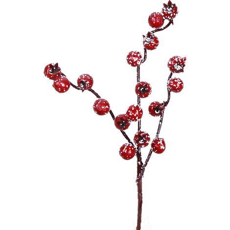 GARRYFIZH Décoration de Noël en mousse artificielle, baies, accessoire de bricolage, accessoire photo, grenade artificielle 24,5 cm (1/5)