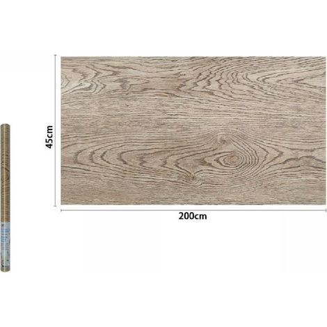 TRADE SHOP - Rotolo Pellicola Adesiva Effetto Legno 45 Cmx2 Metri Mobili Casa Cassetti 71238 -