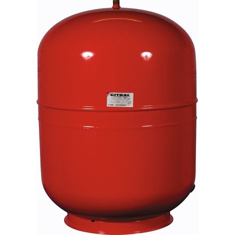Gitral – Vase d'expansion 105 L – Acier pour chauffage – Filetage M 3/4' (20x27) – Socle inclus