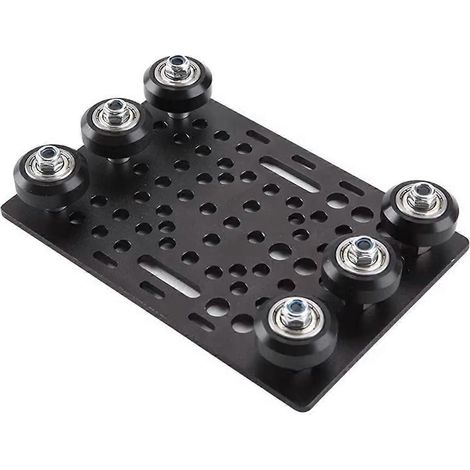 Ensemble de plaques de portique à rainures en V (20-80 mm) avec 6 roues pour imprimante 3D, pièces de machine CNC (1/5)