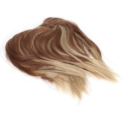 Chignon Flou Bun Hairband Élastique Queue de Cheval Toupette Décoiffée pour Femmes Filles Coiffure Tendance Q17-12H25 (1/5)