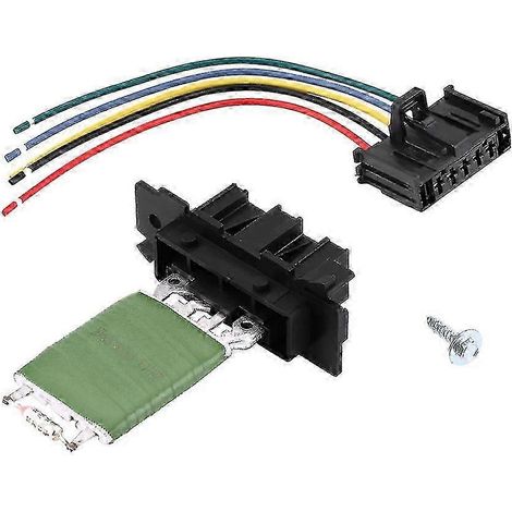 Résistance de ventilateur de chauffage avec faisceau de réparation et connecteur pour Fiat Grande Punto Qubo (1/5)