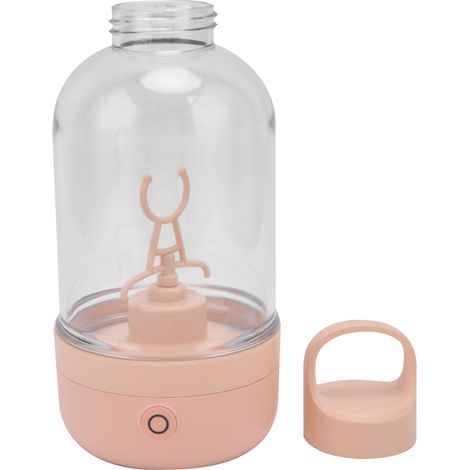 Mélangeur automatique de protéines en poudre, 400 ml, portable, rechargeable par USB, couleur rose, appareil à milkshakes électrique (1/5)