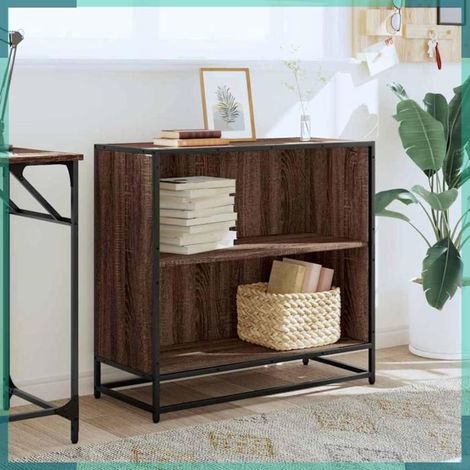 849108 Bibliothèque chêne marron 80,5x35x76 cm bois d'ingénierie (1/5)