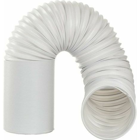 Manguera de escape flexible de polipropileno de 2 m para aires acondicionados portátiles – Ø13 cm – Instalación en sentido antihorario – Compatible con aires acondicionados de 5 pulgadas (1/5)