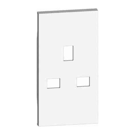 BTIKW50 Cover 2 moduli per prese British standard