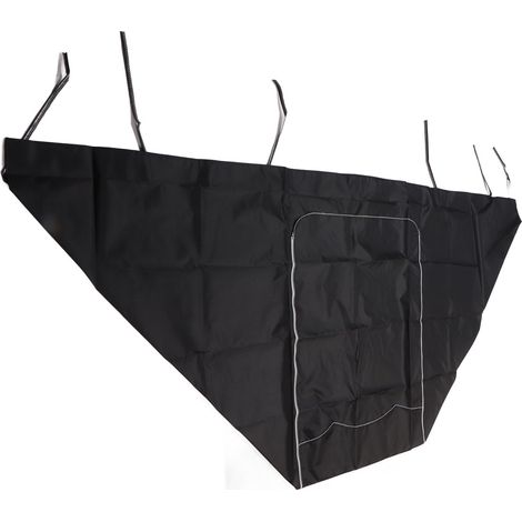 Schwarze Waschmaschinenabdeckung, 69 cm lang, 84 cm breit, 100 cm hoch, wasserdichtes Oxford-Gewebe, zum Schutz der Waschmaschine (1/5)