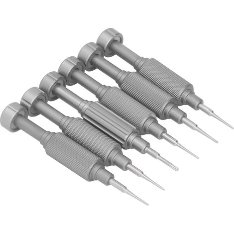 Kit de 6 tournevis magnétiques robustes et résistants à l'usure pour téléphone (0,6 0,8 T2 1,2 1,5 2,5 mm). (1/5)