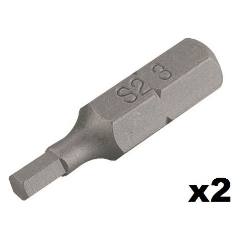 Punta destornillador hexagonal n°3 (25mm) - 2 piezas KREATOR