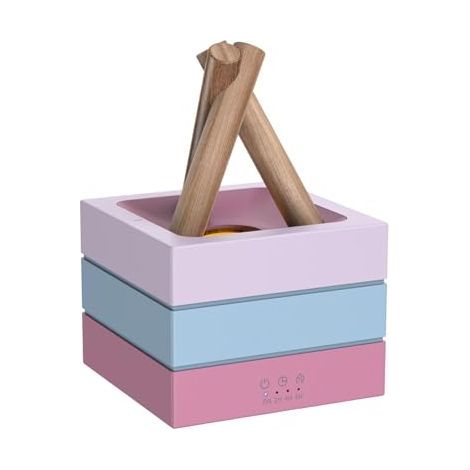 Humidificateur d'air - 280 ml - Diffuseur de parfum - Rechargeable - Avec lumière colorée - Fonction de minuterie à trois vitesses - Convient pour chambre à coucher, bureau, salon, cadeau de Noël (1/3)